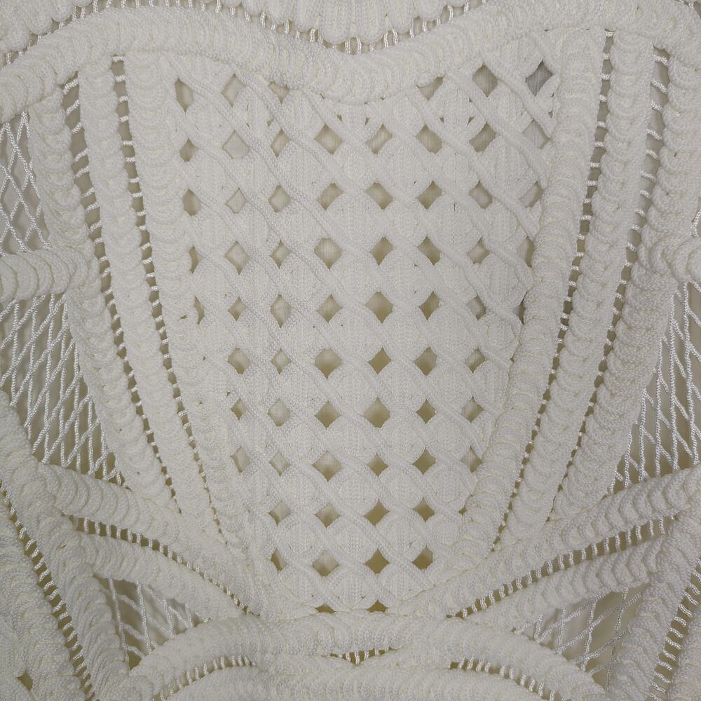 SIMKHAI Coen Crewneck Mini Dress in White Size 0 - Picture 13 of 14